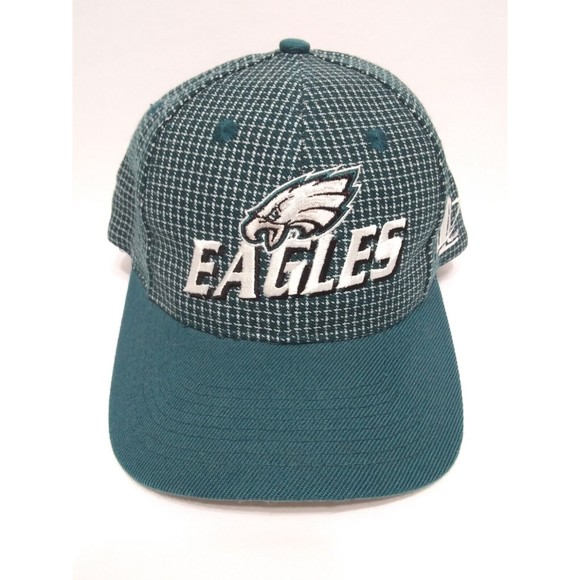 Philadelphia Eagles Vintage 90s Logo Athletic NFL Pro Line Plaid Strapback Hat - Picture 1 of 10